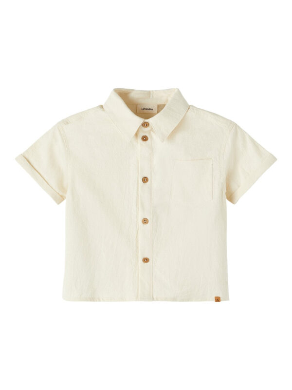 Lil Atelier Hadam Loose Shirt - Turtledove - 92 cm