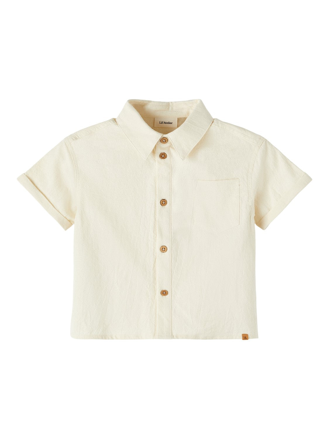 Lil Atelier Hadam Loose Shirt - Turtledove - 92 cm