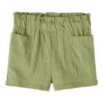 Lil Atelier Hessa Loose Shorts Girl- Sage - 92 cm