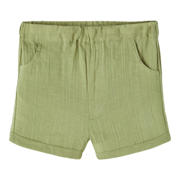 Lil Atelier Hessa Loose Shorts - Sage - 92 cm