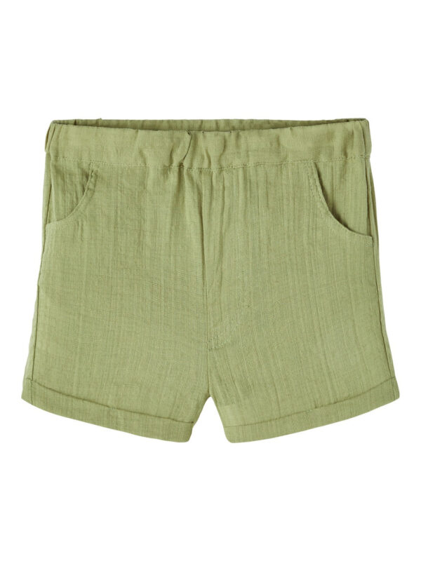 Lil Atelier Hessa Loose Shorts - Sage - 92 cm
