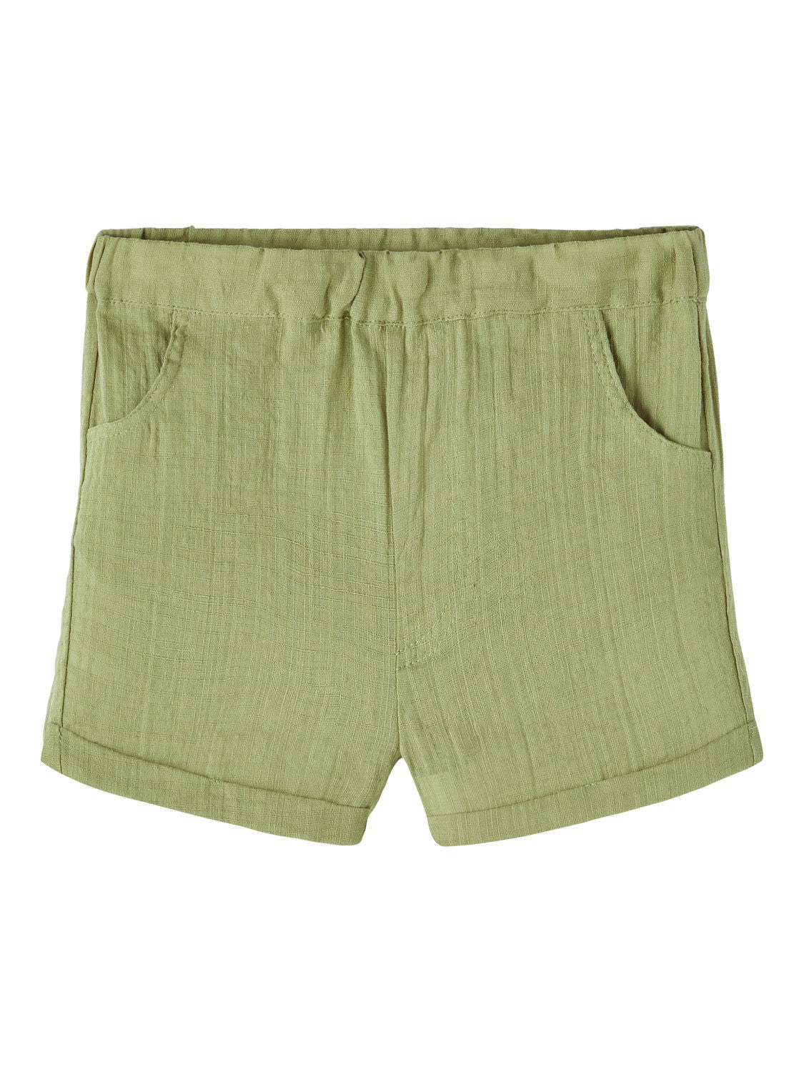 Lil Atelier Hessa Loose Shorts - Sage - 92 cm