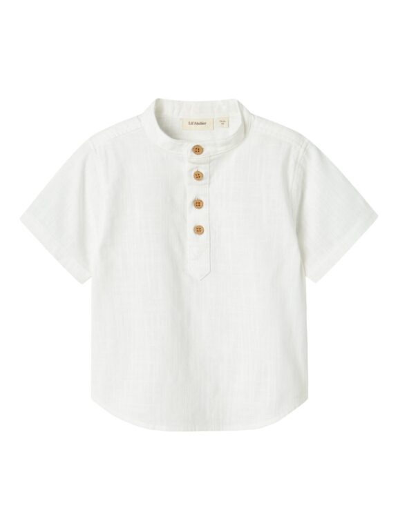 Lil Atelier Hugo Loose Shirt - Coconut Milk - 92 cm Lil Atelier Hugo Loose Shirt - Coconut Milk - 92 cm