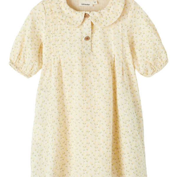 Lil Atelier Hulla Loose Dress - Turtledove - 92 cm