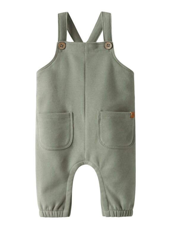 Lil Atelier ILondon Ruk Sweat Overall - Seagrass - 56 cm Lil Atelier ILondon Ruk Sweat Overall - Seagrass - 56 cm