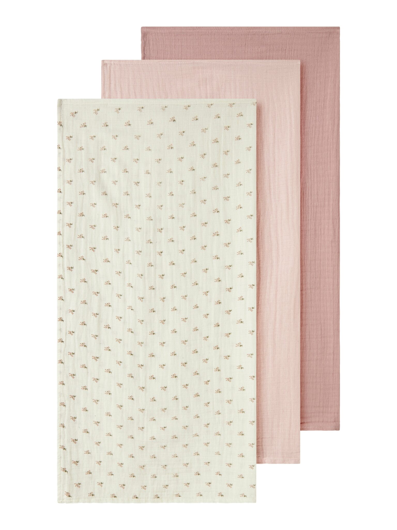 Lil Atelier Isleys 3 pak Nappies - Coconut Milk/PEACH WHIP/ MISTY ROSE
