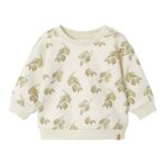 Lil Atelier Jobo Kio Loose Sweat shirt - Turtledove/Lemons - 56 cm