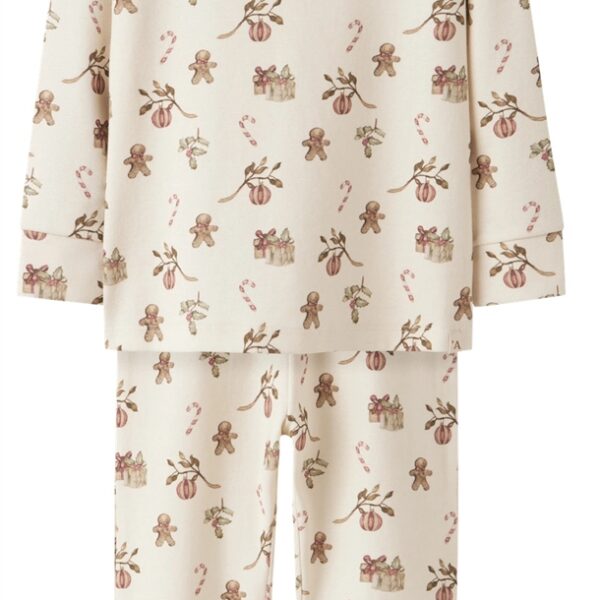 Lil Atelier Julenattøj - nmnLayo - Turtledove Christmas AOP