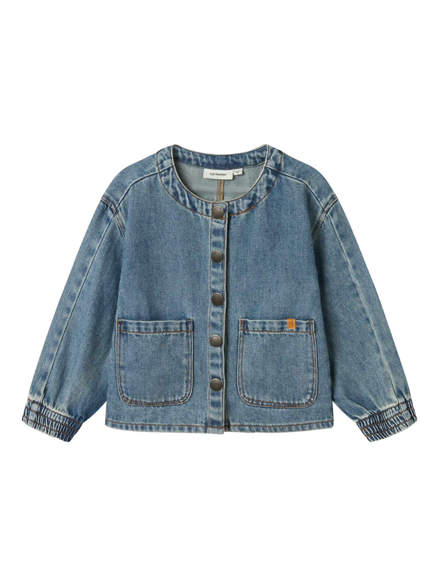 Lil Atelier Karole Denim Shirt - Medium Blue Denim - 92 cm