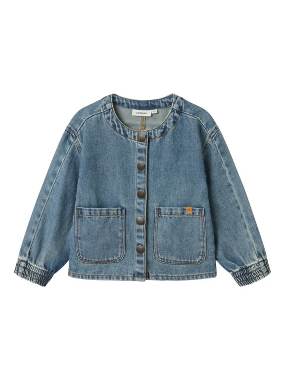 Lil Atelier Karole Denim Shirt - Medium Blue Denim - 92 cm