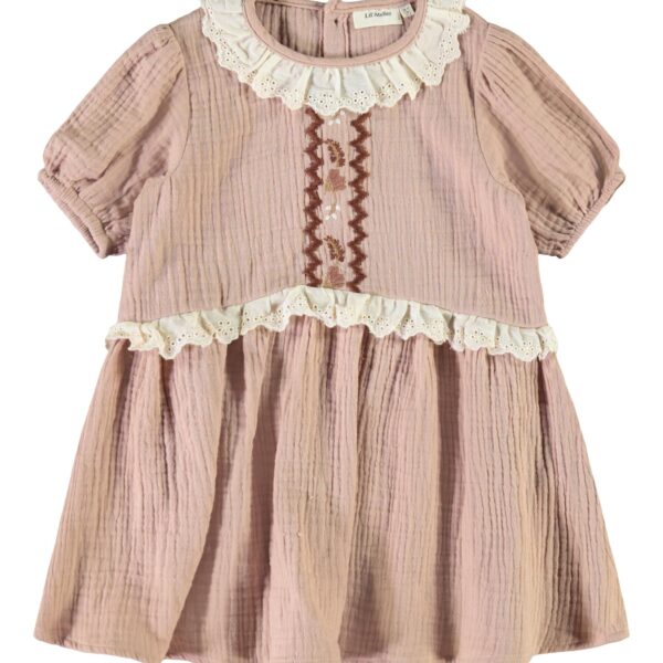 Lil Atelier Kjole Silvia Dress Roebuck - 116 cm / 6 år