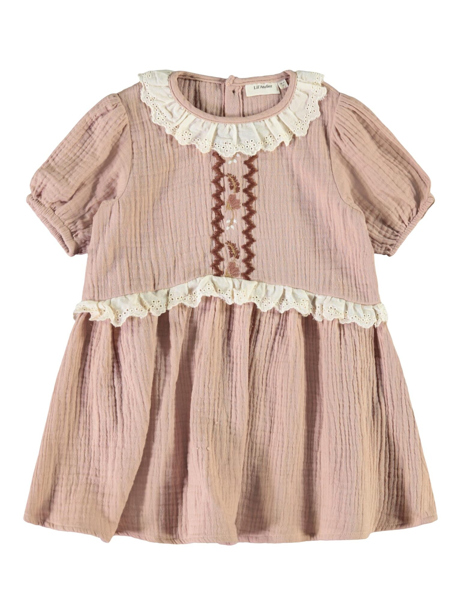 Lil Atelier Kjole Silvia Dress Roebuck - 116 cm / 6 år Lil Atelier Kjole Silvia Dress Roebuck - 116 cm / 6 år