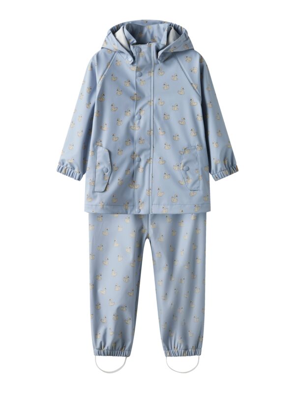 Lil Atelier Ladry10 Rain Set - Zen Blue/Swan - 92 Lil Atelier Ladry10 Rain Set - Zen Blue/Swan - 92