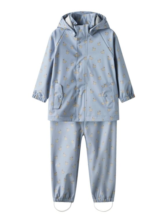 Lil Atelier Ladry10 Rain Set - Zen Blue/Swan - 92