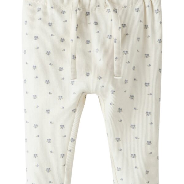 Lil Atelier Lago Mio Pants - Coconut Milk/Blueberry - 56 cm