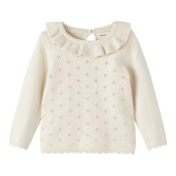 Lil Atelier Laguna LS Knit - Turtledove - 92 cm