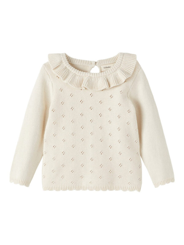 Lil Atelier Laguna LS Knit - Turtledove - 92 cm