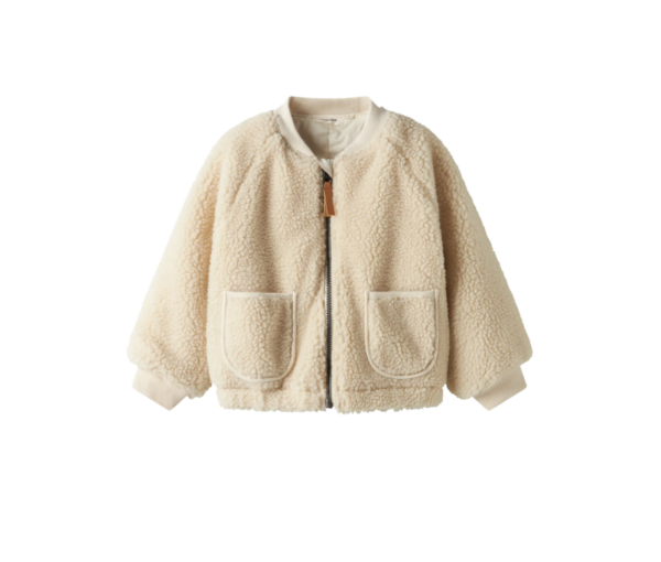 Lil Atelier Lajo Bomber Jacket - Turtledove/Swan - 92 cm