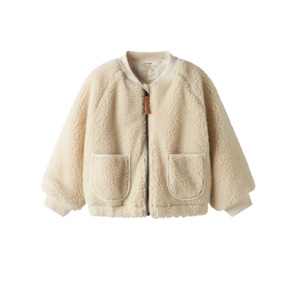 Lil Atelier Lajo Bomber Jacket - Turtledove/Swan - 92 cm