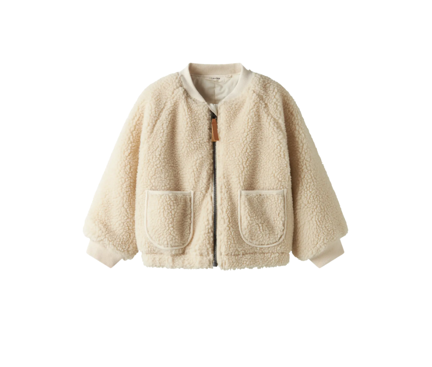 Lil Atelier Lajo Bomber Jacket - Turtledove/Swan - 92 cm
