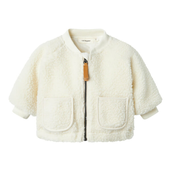 Lil Atelier Lajo Bomber Jakke - Coconut Milk/Mariehøne - 56 cm