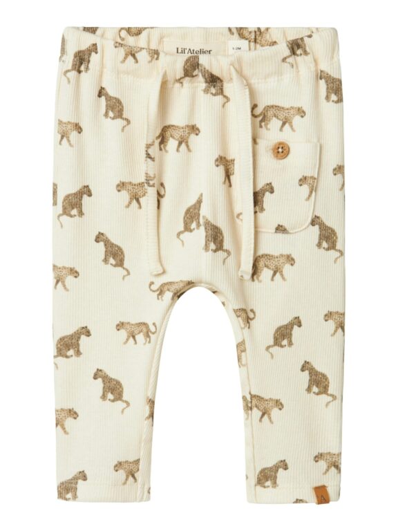 Lil Atelier Lavo Elf Loose Pants - Turtledove - 56 cm