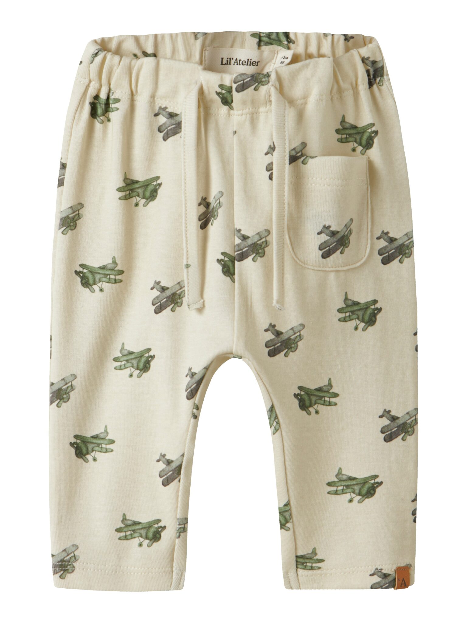 Lil Atelier Layo Geu Loose pants - Coconut Milk/Airplane - 56 cm