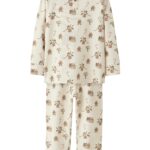 Lil Atelier Layo Git LS Nightset - Turtledove/Christmas - 92 cm
