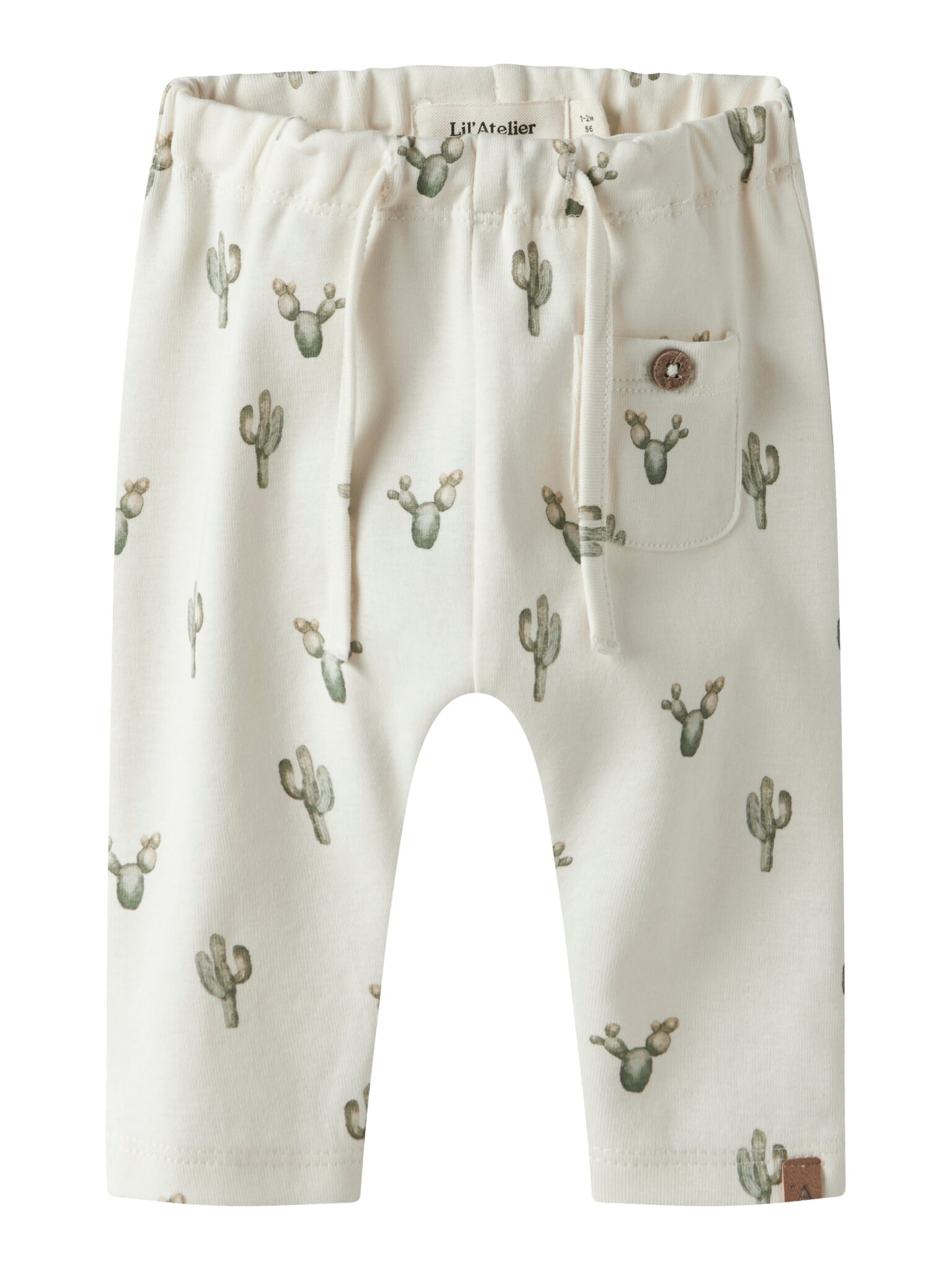 Lil Atelier Layo Sak Loose pants - Coconut Milk/Cactus - 56 cm