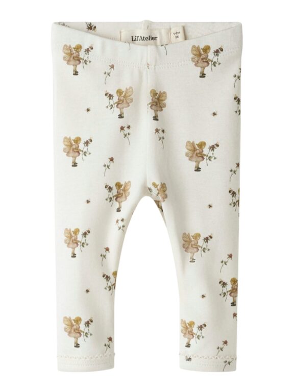 Lil Atelier Layo Sin Leggings - Coconut Milk - 56 cm