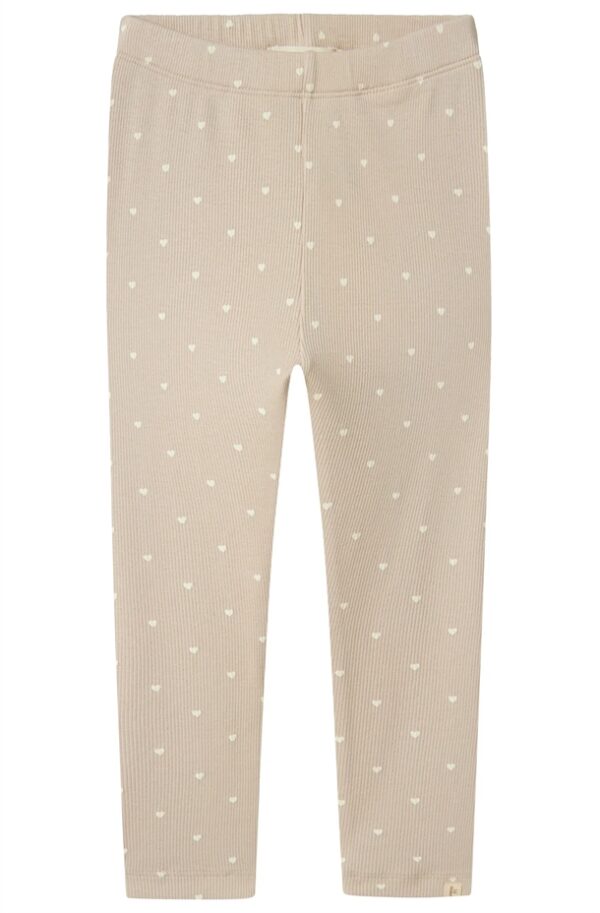 Lil Atelier Leggings - Hjerter - Gago Gray Morn Heart Lil Atelier Leggings - Hjerter - Gago Gray Morn Heart