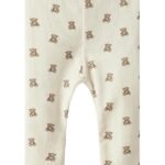 Lil Atelier Leggings - NbnGavo - Turtledove Teddy Bear