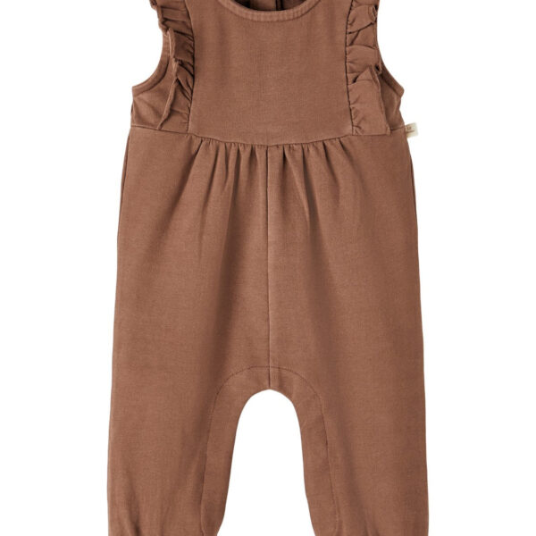 Lil Atelier Leslie Loose Sweat Overall - Rocky Road - 56 cm Lil Atelier Leslie Loose Sweat Overall - Rocky Road - 56 cm