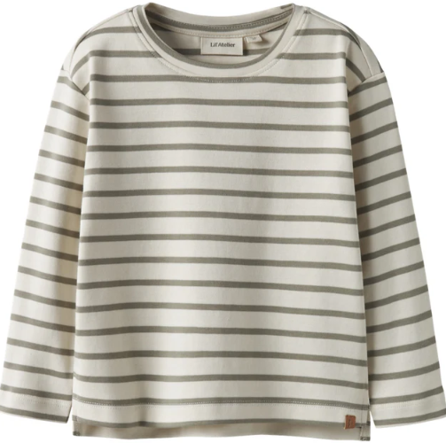 Lil Atelier Limia Loose Top - Turtledove/Overland - 92 cm