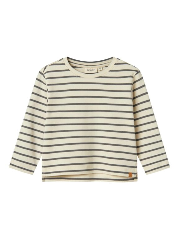 Lil Atelier Limia Loose Top - Turtledove/Poppy Sead - 92 cm