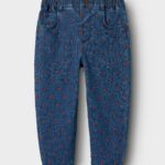 Lil Atelier Liva Loose Jeans - Dark Blue Denim - 92 cm