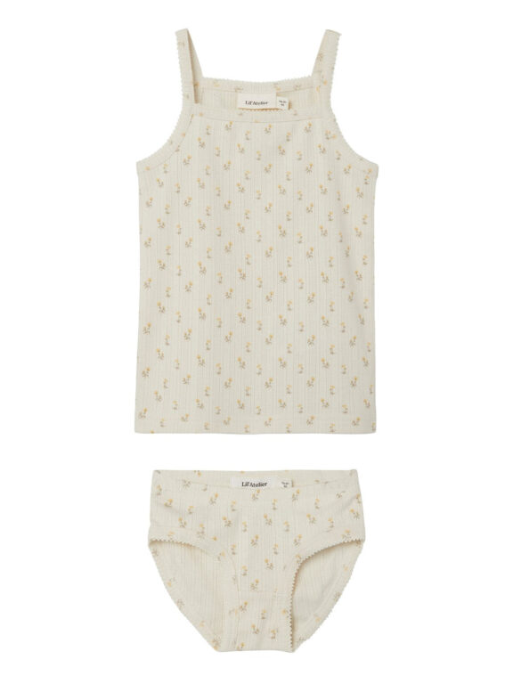 Lil Atelier Lola Undertøj Sæt - Turtledove - 92 cm Lil Atelier Lola Undertøj Sæt - Turtledove - 92 cm