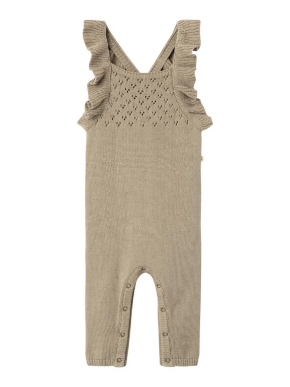 Lil Atelier Loro Knit Overall - Chinchilla - 56 cm