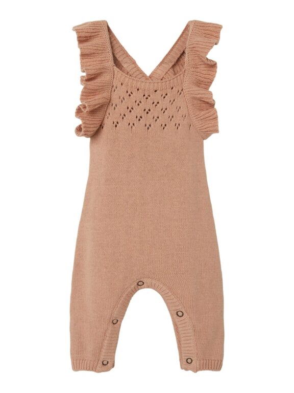 Lil Atelier Loro Knit Overall - Sirocco - 56 cm