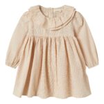 Lil Atelier Lucia LS Dress - Turtledove - 92 cm