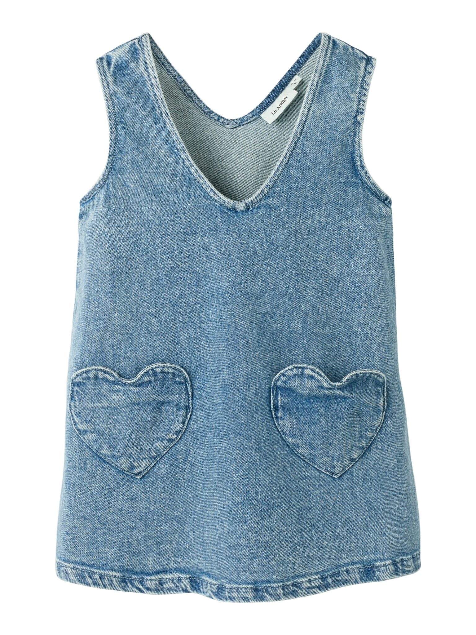 Lil Atelier Lulia Denim Spencer - Medium Blue Denim - 92 cm