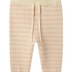 Lil Atelier Nadie Knit Pants - Cameo Rose - 68 cm