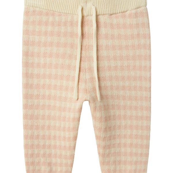 Lil Atelier Nadie Knit Pants - Cameo Rose - 68 cm