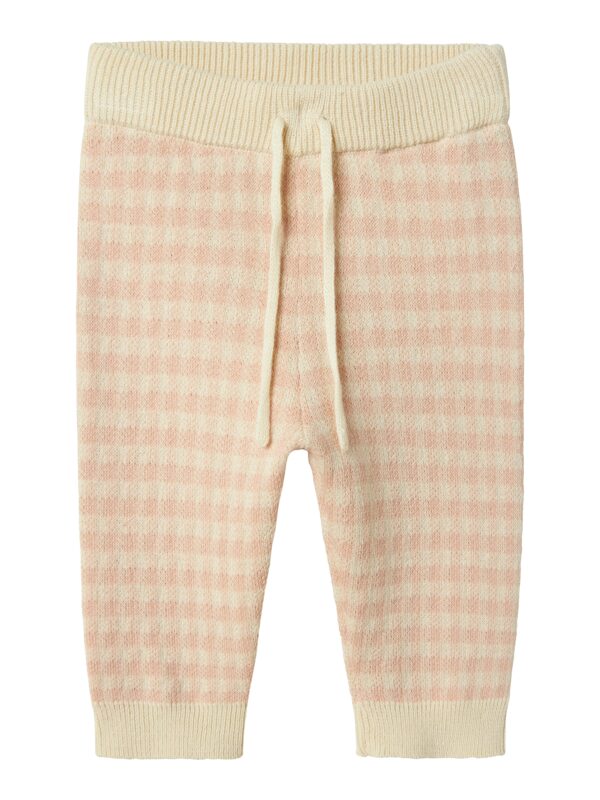 Lil Atelier Nadie Knit Pants - Cameo Rose - 68 cm