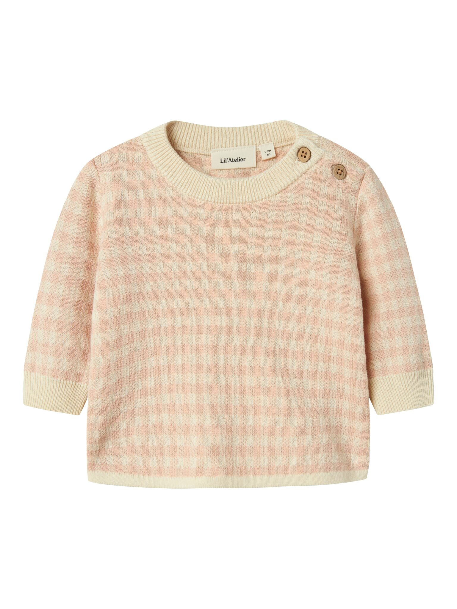 Lil Atelier Nadie Loose Knit - Cameo Rose - 68 cm