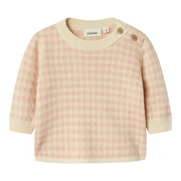 Lil Atelier Nadie Loose Knit - Cameo Rose - 68 cm Lil Atelier Nadie Loose Knit - Cameo Rose - 68 cm
