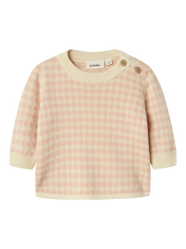 Lil Atelier Nadie Loose Knit - Cameo Rose - 68 cm