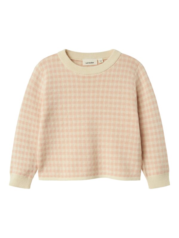 Lil Atelier Nadie Loose Knit - Cameo Rose - 92 cm