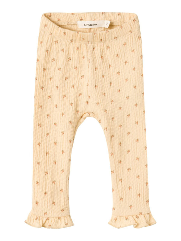 Lil Atelier Nalo Slim Leggings - Wood Ash - 56 cm