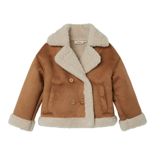 Lil Atelier Nolo Oversized Jakke - Petrified Oak - 92 cm